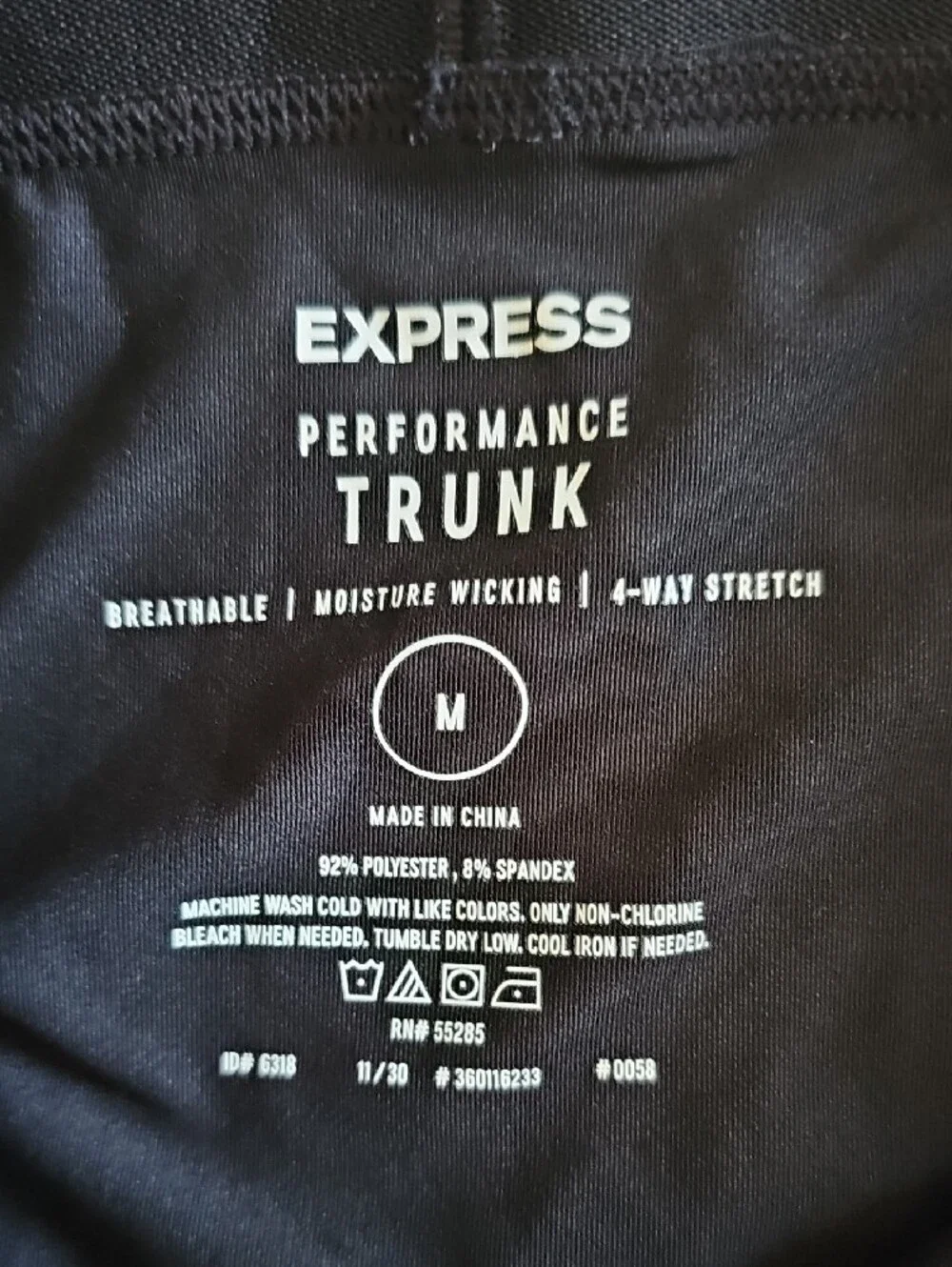 EXPRESS Men's Black Performance Boxer Briefs - Stretch Support